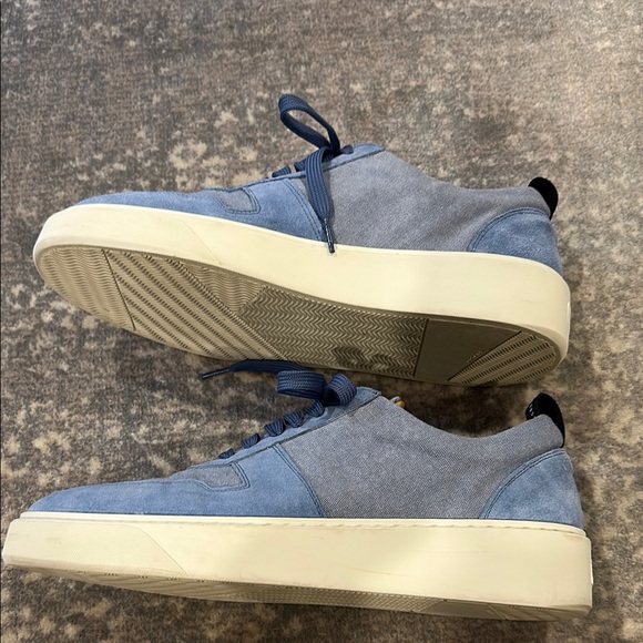 Men's BRUNOMAGLI Blue Suede and canvas Sneakers size 10.5 - Picture 7 of 16